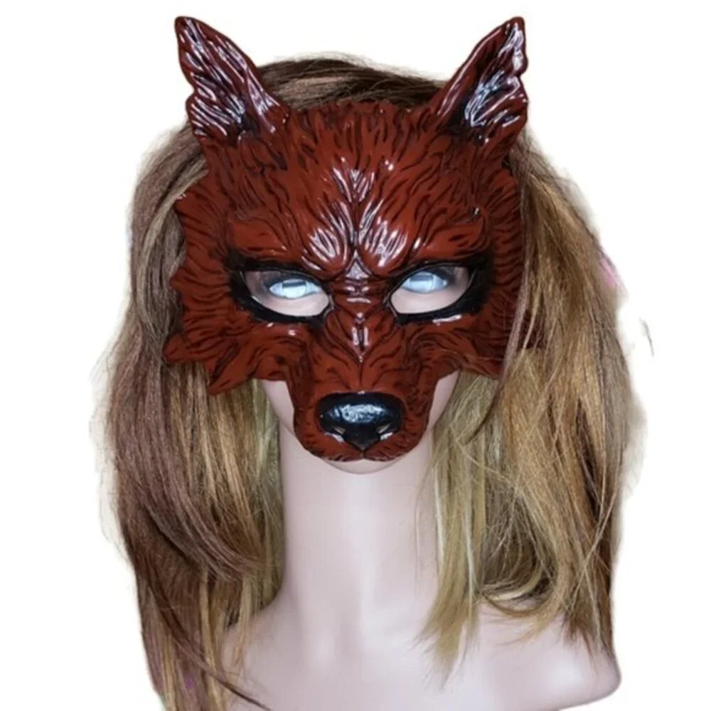 Wolf Wolverine Crimson Red Mask Halloween Costume Cosplay Masquerade